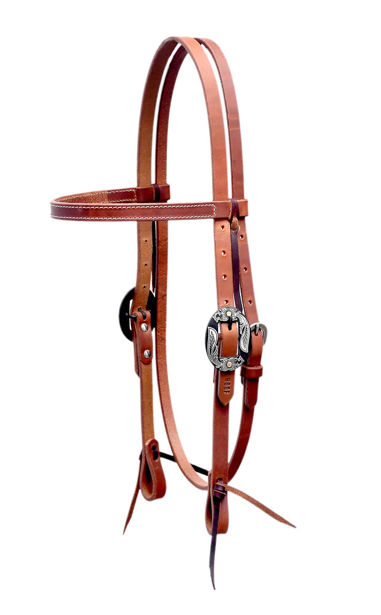 Handcrafted Designer Hardware Working Tack Headstall (scroll)
