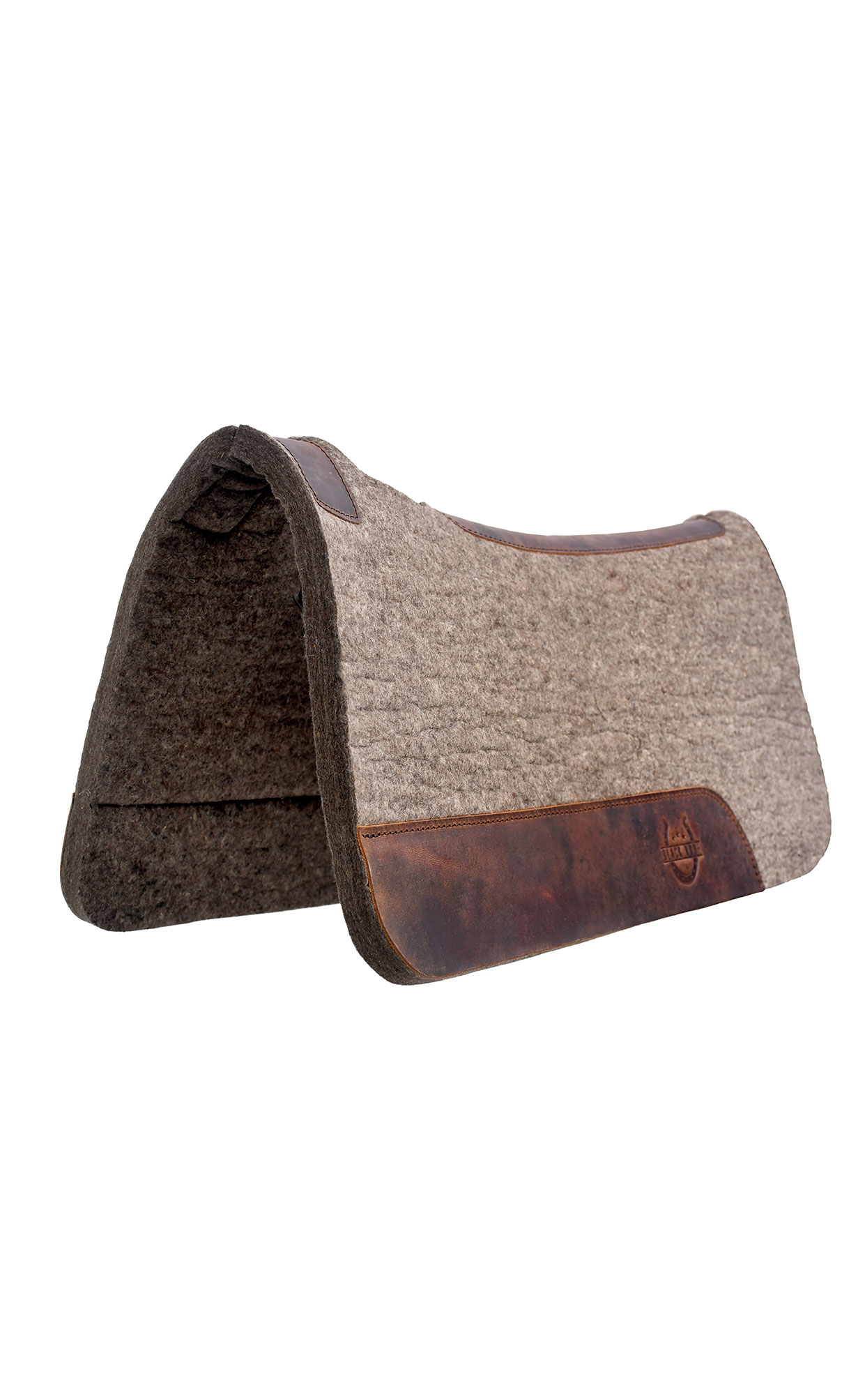 Steam Pressed Merino Wool Felt Contoured  Pad 1 Inch Thick – Grey
