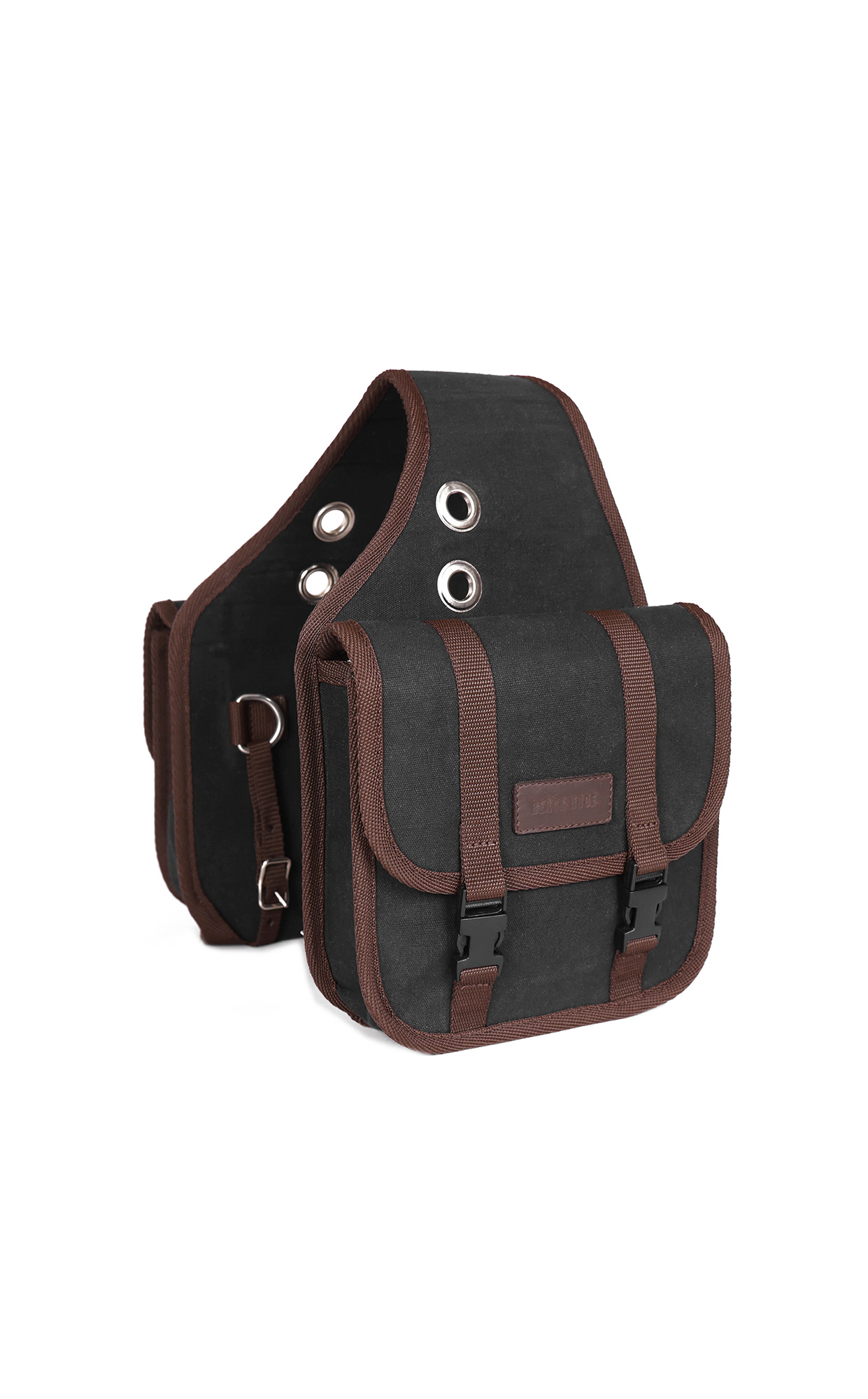 18 OZ  WATER REPELLENT CANVAS SADDLE BAG FOR TRAIL RIDING