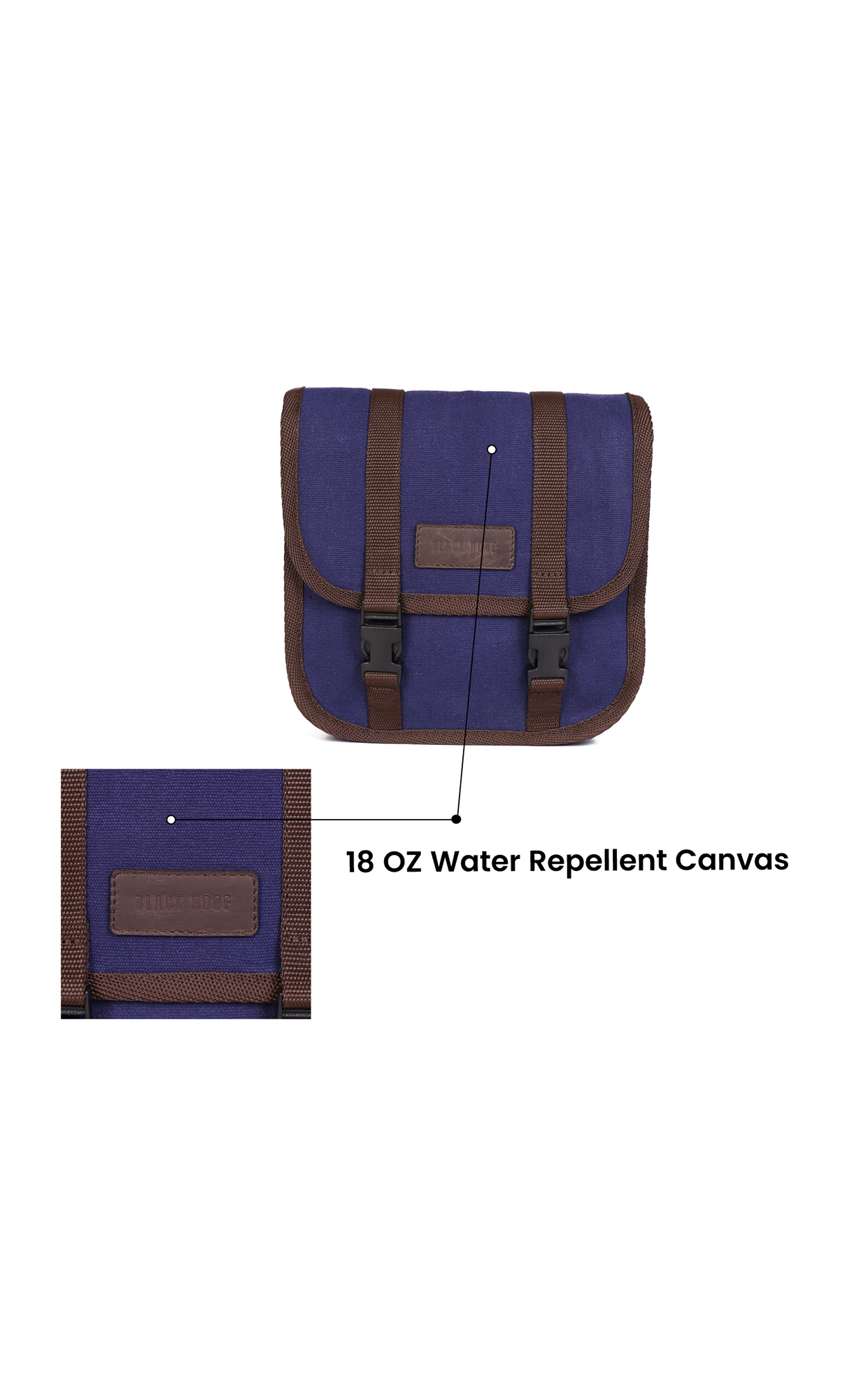 CANVAS REAR SADDLE BAG