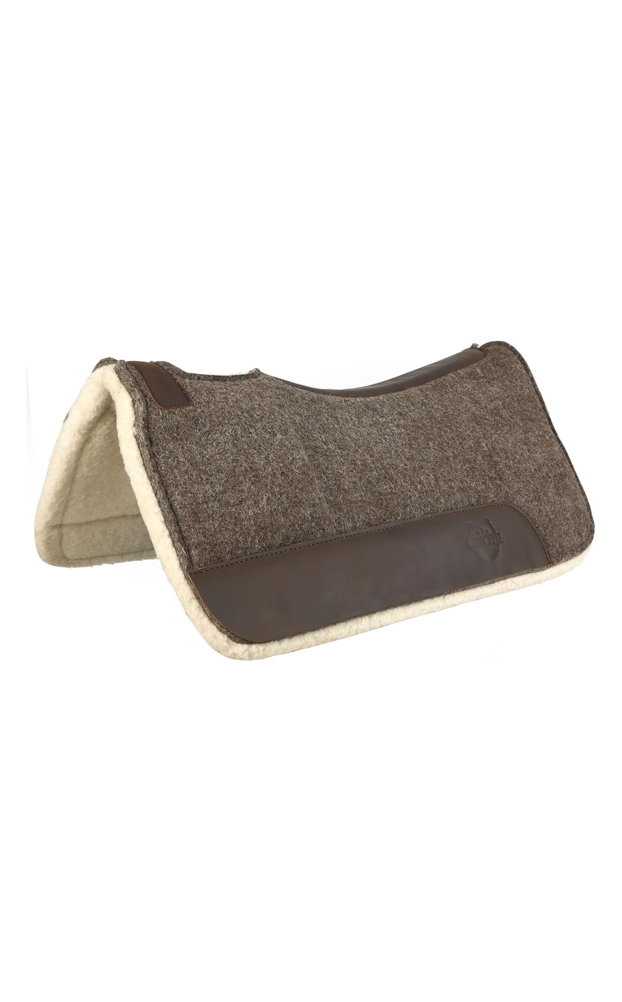 BLACK HOOF Steam Pressed Merino Wool Grey Felt Shim Saddle Pad 1 Inch Thick with Wool Fleece Bottom, 99007 Grey Shim PAD 1