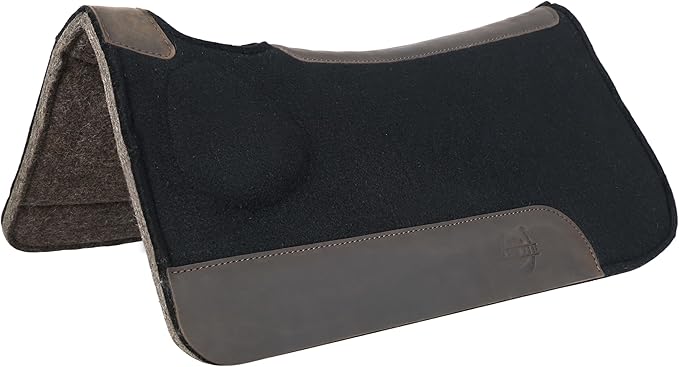 Steam Pressed Merino Wool Ortho-Padic Correction Black Felt Contoured Pad 1 Inch Thick, 99009 Black Correction PAD 1