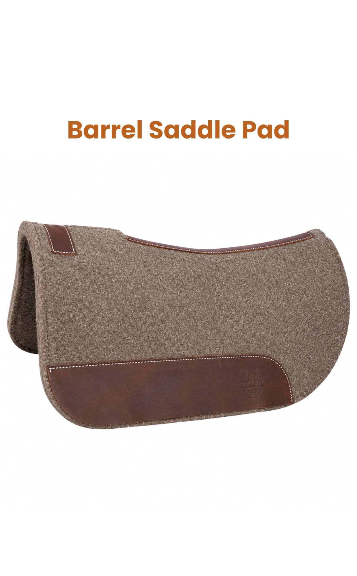 Steam Pressed Merino Wool Barrel Saddle Felt  Pad 1 Inch Thick